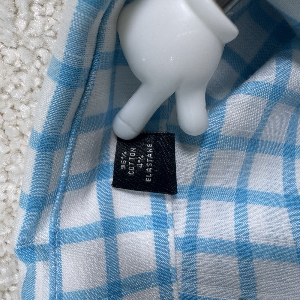 Lauren Ralph Lauren Men's Blue Gingham Check Size 2XL Long‎ Sleeve Button Down - Picture 7 of 7